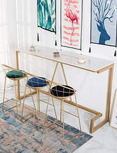 Sgabelli da Bar con Seduta in Velluto Nero, sgabelli da Bar contemporanei da Cucina con Sgabello da Bar, Altezza Seduta: 65 / 75cm