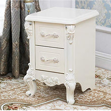 AINIYF Comodino in Legno massello Armadio Contenitore Bianco Avorio Mini Comodino Moda Semplice Mini armadietto Semplice in Legno a 2 Strati (Size : 45cm)