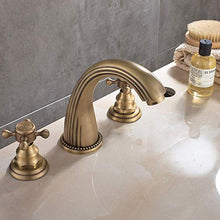 HYY-YY - Rubinetto per lavabo da bagno, in ottone anticato, per bagno e cucina