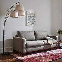 Marchio Amazon - Rivet, divano con base esposta in legno, modello North End, larghezza 198 cm, tessuto grigio - Arredi Casa