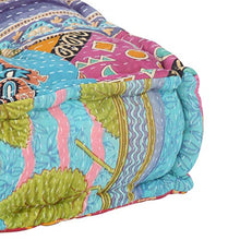 vidaXL Pouf per Divani Pallet per Sedile e Schienale Cuscino Arredo Casa Interni Esterni con Imbottitura Multicolore in Tessuto Patchwork in Cotone