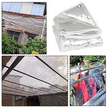 Telo impermeabile resistente, telo trasparente con occhielli bordi rinforzati Tende trasparenti per lati pergola, mobili da giardino, balcone all'aperto, bicicletta per auto da moto ( Size : 2.4×5m )
