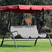 chengong Cuscino per Sedia a Dondolo Impermeabile e Facile da Pulire, coprisedile per Altalena, Prato per Giardino Esterno(Gray)