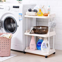Rack Trolley Armadio Stoccaggio Stretto Atterraggio Multi-Strato può spostare la Cucina, la Scatola di immagazzinaggio del Bagno (Size : 46×31×83.5cm)