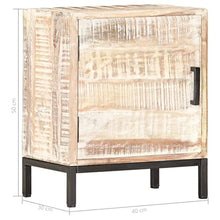 vidaXL Comodino 40x30x50 cm in Legno Massello di Acacia