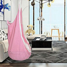 Amaca per Bambini per Interni ed Esterni,Amache per Bambini da Giardino,Amache con Ccuscini,Sedia a Dondolo con Cuscino,per Cameretta e All'aperto (ROSA)