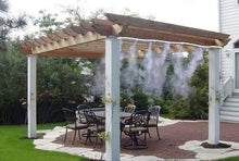 Cooling Kit Nebulizzatore 15 Metri Ad Acqua Nebulizzazione Gazebo,Ombrellone,Giardino Prolungabile Facilmente.