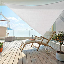 Windhager Tenda Sunsail Adria, Triangolo 5 x 5 m (equilatero), Protezione UV, Resistente alle intemperie e Traspirante, Bianco, 10977