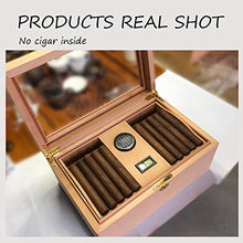 XINBO Cigar Humidor, può Contenere Circa 150 sigari, Legno Solido Cigar Box, con igrometro e umidificatore