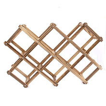 maxgoods Organizer per Esposizione Portabottiglie in Legno per Vino Rosso da 3/6/10.Marrone L