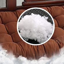 WHCQ Bank stuoia, Cuscino, Pad Dickebank, Rettangolare, a Dondolo Sedia Cuscini per Giardino, Interno ed Esterno, Panca di Legno-Metallo, 2-3 posti,Arancia,48 * 160cm