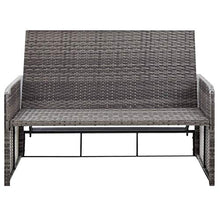 Tidyard Set Divani da Giardino con Cuscini in Polyrattan,Divano da Giardino 2 Posti con Poggiapiedi,Divani da Esterno,Salottino da Esterno,Salotto Sofà Esterni