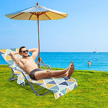 sdfsa - Telo coprisedia da spiaggia con tasche laterali in spugna, per piscina, chaise longue e chaise