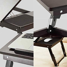 jiaju Tavoli da Picnic Tavolo Pieghevole, Tavolo per Computer Portatile in bambù Scrivania Semplice per Computer per Letto Divano Pieghevole Pieghevole Portabicchieri per Notebook da Letto per Laptop