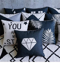 Lino Cuscino Decorative Art Pattern Waist Cuscino Home Divano Sedia Moderna Geometrica Cuscino Car Gettare Cuscino Pack of 2,6#