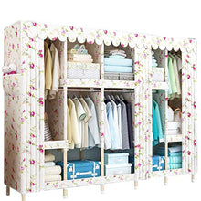 JFFFFWI Armadio Semplice assemblato in Legno Massiccio 205 * 45 * 170cm (Colore: C)