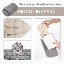 SSAYY Mop Mop per Pavimenti Spray con Cuscinetti in Microfibra Riutilizzabili Mop per Maniglie A 360 Gradi per Cucina di Casa Piastrelle in Ceramica in Legno Laminato Pulizia Pavimenti
