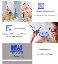 GaoF Specchio da Bagno a LED Illuminato a Specchio con Funzione di visualizzazione della Temperatura Altoparlante Bluetooth Integrato Interruttore sensore tattile 600 X 800 mm per Specchio da