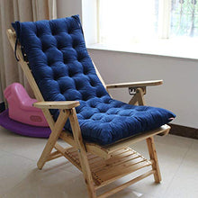 Pillowcase Cuscino per Sedile Addensato Cuscino per Sedia da terrazza Cuscino reclinabile per Esterni Cuscino per Sedia da Giardino per Giardino da casa (Blu)