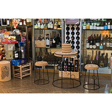 Biosughero - Set Arredamento Design winebar - Tavolino Gabbietta + 2 sgabelli Gabbietta in Sughero