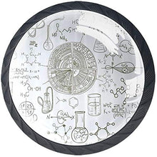 Laboratorio di chimica della scienza Pomelli per Porta Set di 4 Pomelli per Mobili Manopole per Cassetti Cucina Armadio Vetro