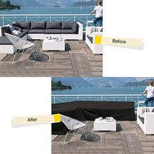Copertura per Mobili A Forma di L Impermeabile da Giardino Esterno Copertura Resistente alla Muffa A Forma di L Antipolvere per Patio in Rattan