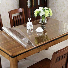 EUUHJK Tovaglia Trasparente Impermeabile in PVC Trasparente, per Tavolo da Cucina, Soggiorno (Color : Thickness-2.0mm, Size : 70 * 70cm)