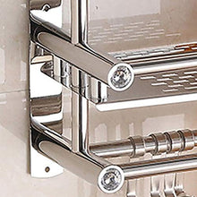 WHSS. Moderno Creativo Argento a Tre Piani 1 Bagno in Acciaio Inox Bagno Rack/Rack/Appendere a Parete