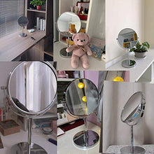 Specchio doppio lato Vanity 1x e 3x ingrandimento rotondo freestanding per acciaio