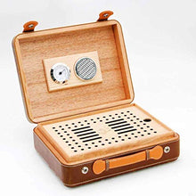 Vassoio di Cenere di Sigaro Portable Cigar Humidor Valigia - Cedro e Pelle Cigar Storage Box Sealed Design Desktop Cigar Humidor