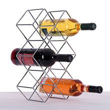 Cantinetta "Square" | metallo, argento, 45,7 cm | portabottiglie per vino