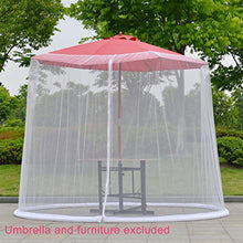 Ombrello schermo di copertura a rete, da giardino, per esterni, per ombrelloni, zanzariera, 300 x 230 cm, copertura in rete per patio con cerniera
