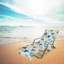 sdfsa - Telo coprisedia da spiaggia con tasche laterali in spugna, per piscina, chaise longue e chaise