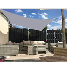 Tenda A Vela Rettangolare 2x2.5m , Tenda da Sole per Terrazza Giardino, Tenda da Sole per Esterni Impermeabile, con Corda，Rosso