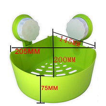 MIWANG Il bagno, in materiale plastico antiaderente, la ventosa Rack, WC, WC, Parete, Triangolo Rack di storage,verde
