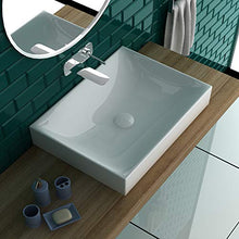 bad1a - Lavabo da Bagno in Ceramica, Bianco