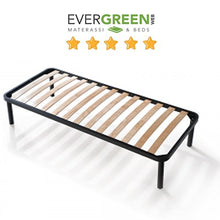 Evergreenweb - Kit Rete e Materasso Singolo 80x190 Alto 20 cm + Cuscino Memory Foam Gratis, Set Letto Materasso Effetto MASSAGGIANTE e Rete Singola a Doghe in Legno Naturale Ortopedica Offerta
