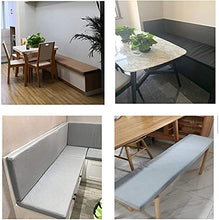 Cuscino spesso per panca da giardino, morbido, lungo, per interni ed esterni, 2 3 e 4 posti, per cucina, sala da pranzo, altalena (100 x 30 x 5 cm, blu scuro)