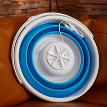 Sconosciuto Generic Lavatrice Portatile con Vasca Pieghevole per Viaggi d'Affari in Camper (Blu)