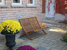 INTERBUILD REAL WOOD Divano Stockholm 120 cm, Oliato Teak Dorato