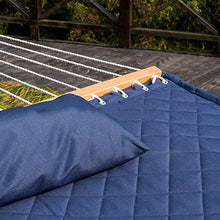 WMYATING Amaca con Cuscino, Letto Appeso Portatile Swing, Hammock Garden Outdoor Camping Patio Yard, Blu Scuro - Carico 550 libbre Lazy Sedia