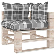 vidaXL Divano Angolare da Giardino in Pallet con Cuscini Legno di Pino