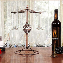 Hanks' shop - Scaffale per bicchieri da vino, con 6 supporti per bicchieri da vino, autoportanti