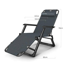 HOUMEL Folding Zero Gravity Sedie Regolabili 10 Files Sedia a Sdraio Sdraio reclinabile for Le Gambe Beach Patio Giardino Outdoor Camping Piazza d'Acciaio (Color : Black)