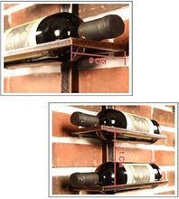 DJSMjbj Europea a Parete Vino Rack Vino del Metallo del Supporto della cremagliera della Bottiglia 4 Bottiglie Ripiani