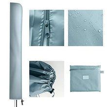 Flashbee - Custodia protettiva per ombrellone, 170 cm, impermeabile, con chiusura lampo (420DOxford, grigio, protezione UV)