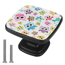 gufo Pomelli per Porta Set di 4 Pomelli per Mobili Manopole per Cassetti Cucina Armadio Vetro