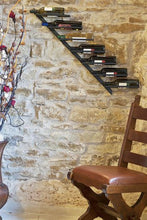 DanDiBo Scaffale per Vini Porta-Bottiglie Diagon 100 cm in Metallo Scaffale Porta-Bottiglie Bar (Versione Destra)
