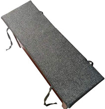 Cuscino da esterno per interni e esterni, per finestre, per tavoli da giardino, 100 x 35 cm, colore grigio scuro