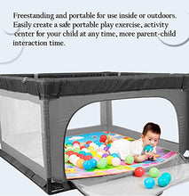 Scatola da gioco portatile assemblata per bambini Scatola da gioco con tappetino e sfere, gioco per bambini di sicurezza Playard per bambini/bambini/bambini, altezza 70 cm